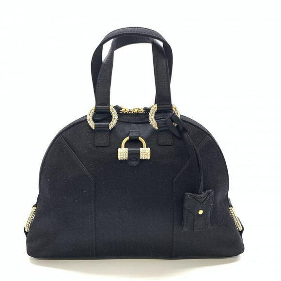Yves Saint Laurent Muse Mini Rhinestone Handbag Black - Picture 1 of 9